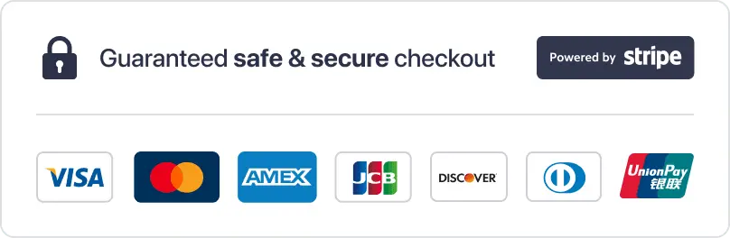 Pay securely with Stripe