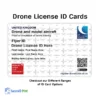 Drone license id card